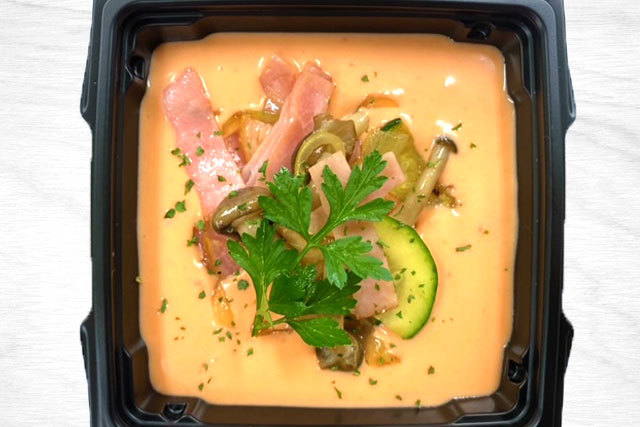 明太クリームパスタ