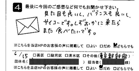 見た目も良いしバランスも良いしサイコーです。