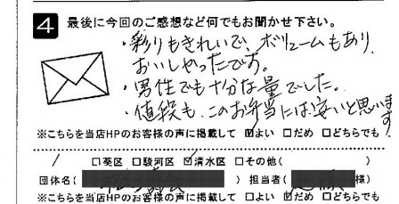 彩りもきれいでボリュームもありおいしかった